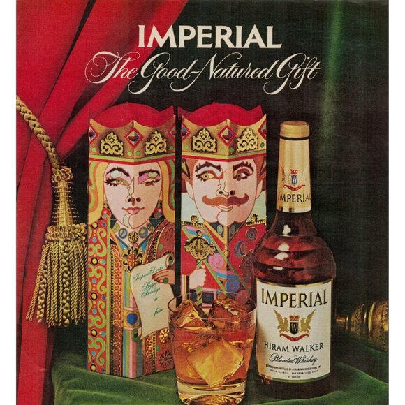 1972 Imperial Hiram Walker Blended Whiskey Vintage Print Ad (L1) - Picture 2 of 3